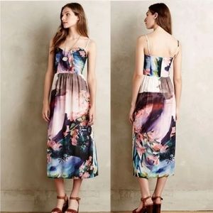 Anthropologie Corey Lynn Carter Daybreak MIDI Dress Floral size 12